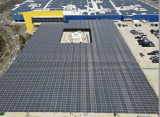 IKea U.S. is adding solar car parks, additional rooftop solar panels and battery energy storage systems at seven stores.